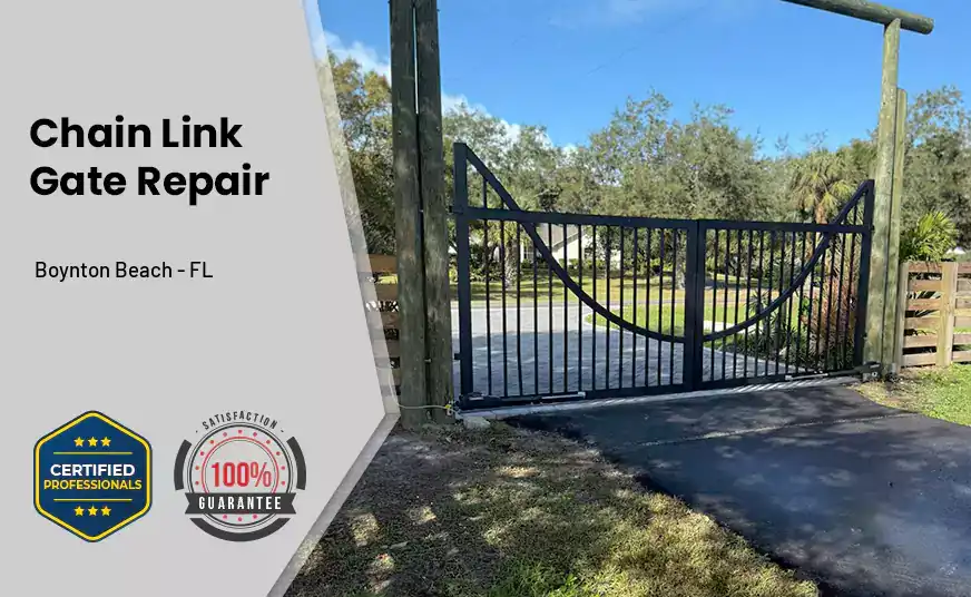 Chain Link Gate Repair Boynton Beach - FL 