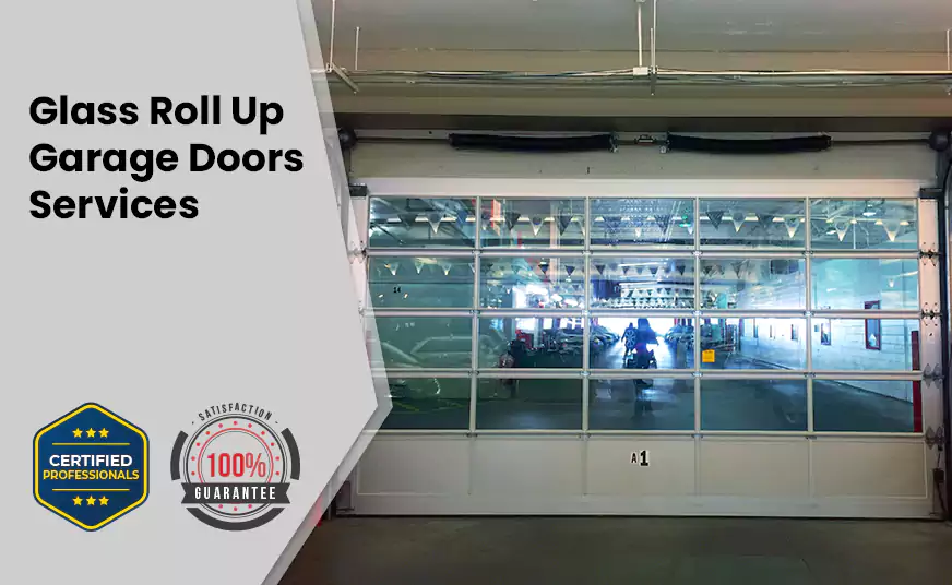 Glass Roll Up Garage Door in Boynton Beach, FL